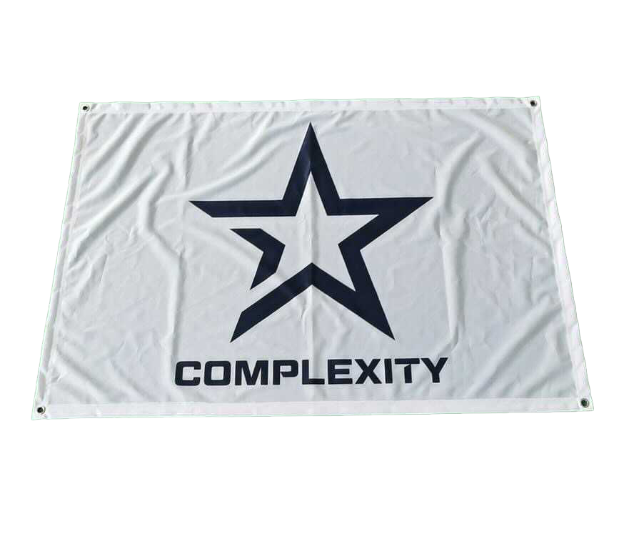 Complexity - Logo Flag [White]